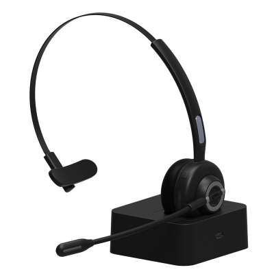 2019 New The latest portable headband mono wireless headset v4.1 communications bluetooth headphone with charging base